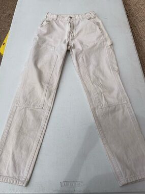Womens Cream Workwear Carpenter Pants